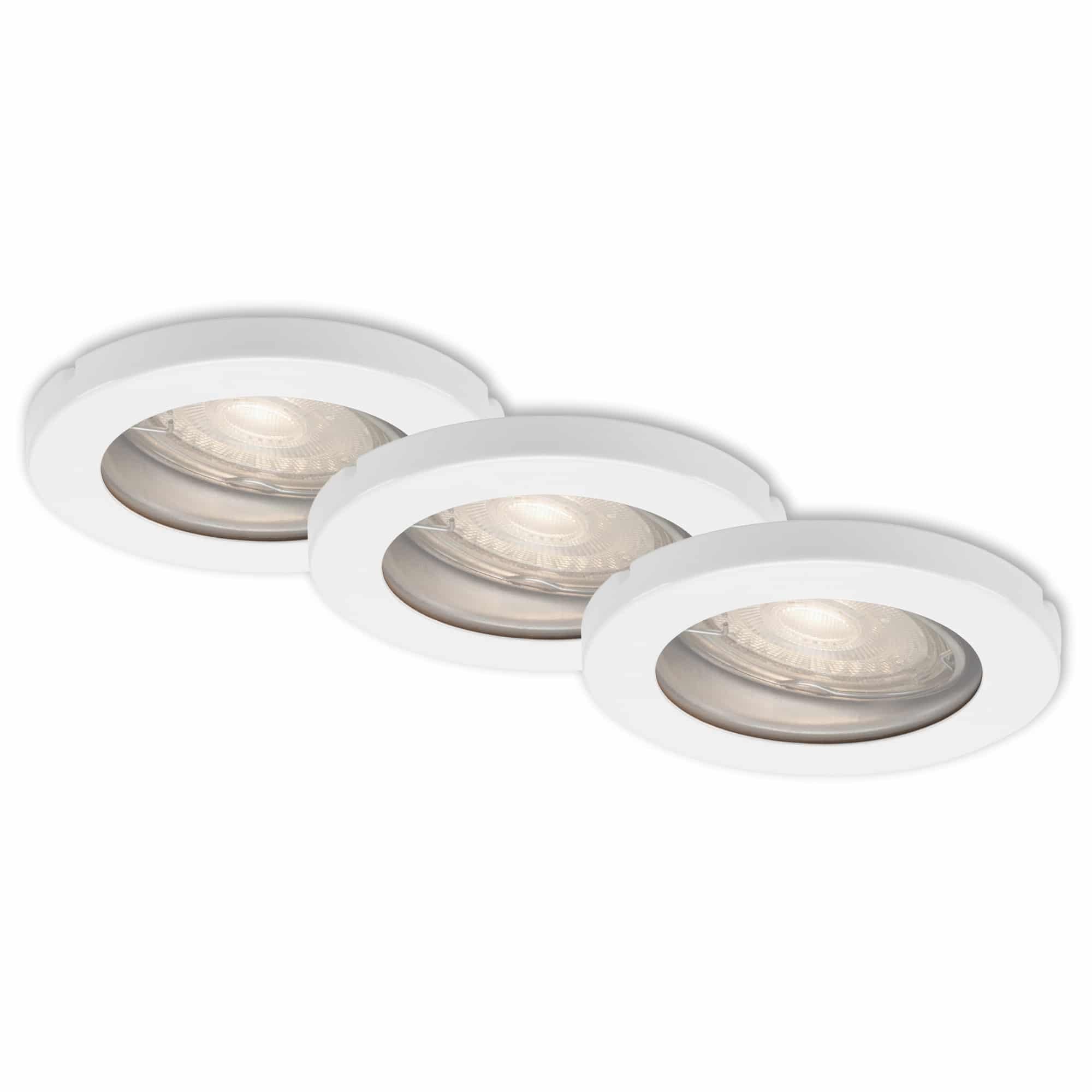 BRI 7181-036 3ks sada LED vestavné svítidlo, pr. 8,5 cm, 5 W, bílé - BRILONER