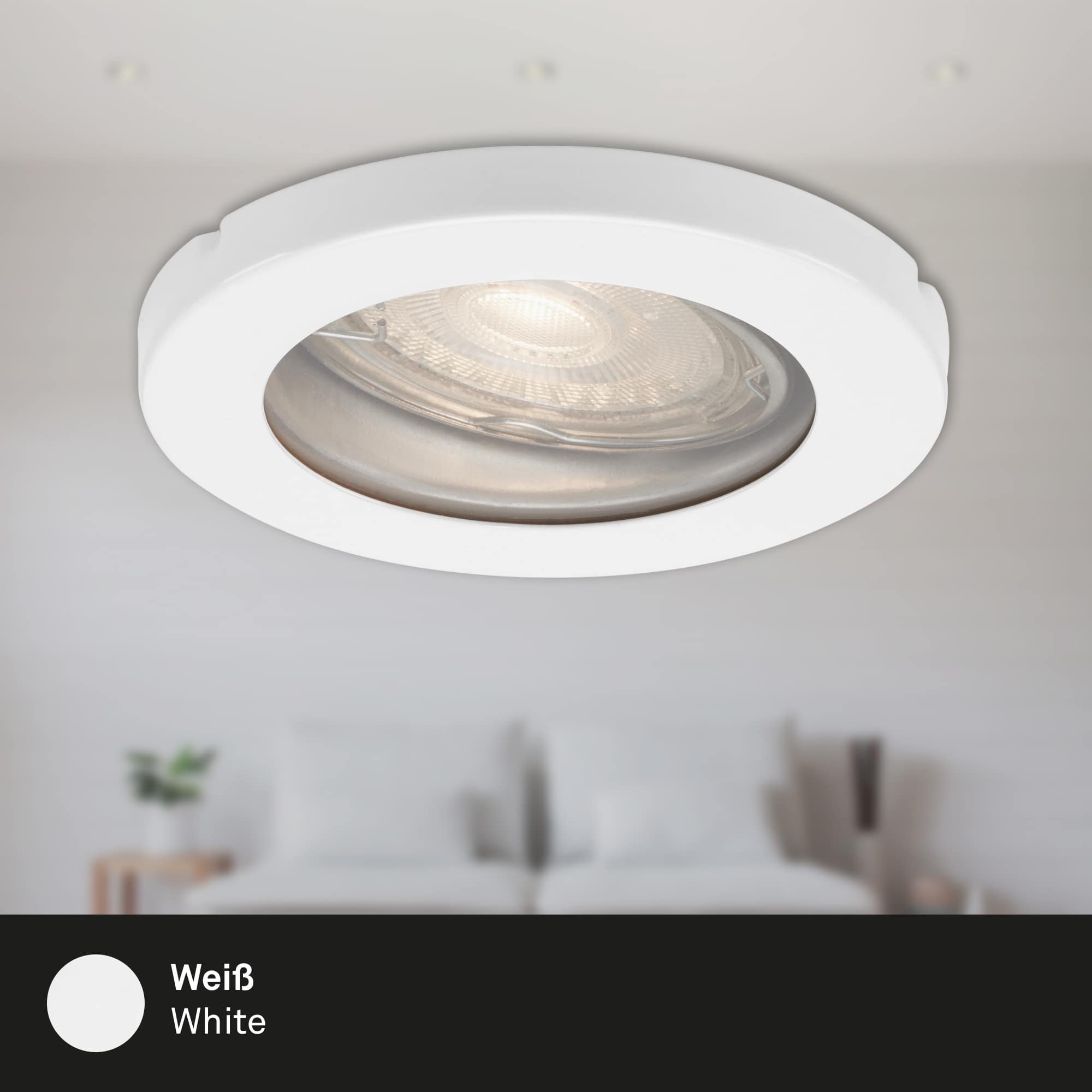 BRI 7181-036 3ks sada LED vestavné svítidlo, pr. 8,5 cm, 5 W, bílé - BRILONER (obrázek 5)