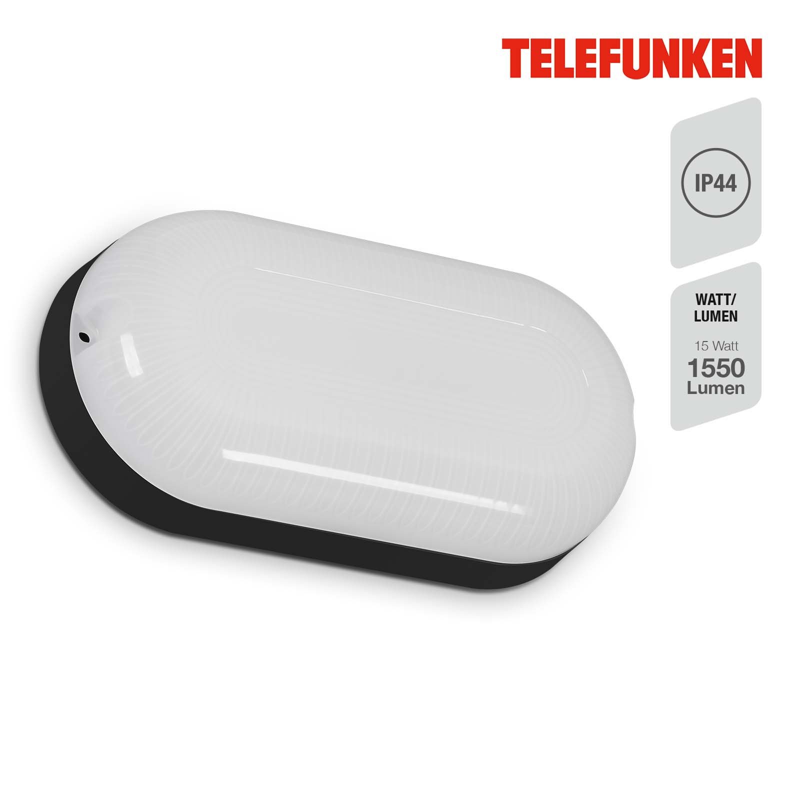 TF 205205TF TELEFUNKEN LED skříňkové svítidlo 20 cm 15W 1500lm černá - BRILONER (obrázek 2)