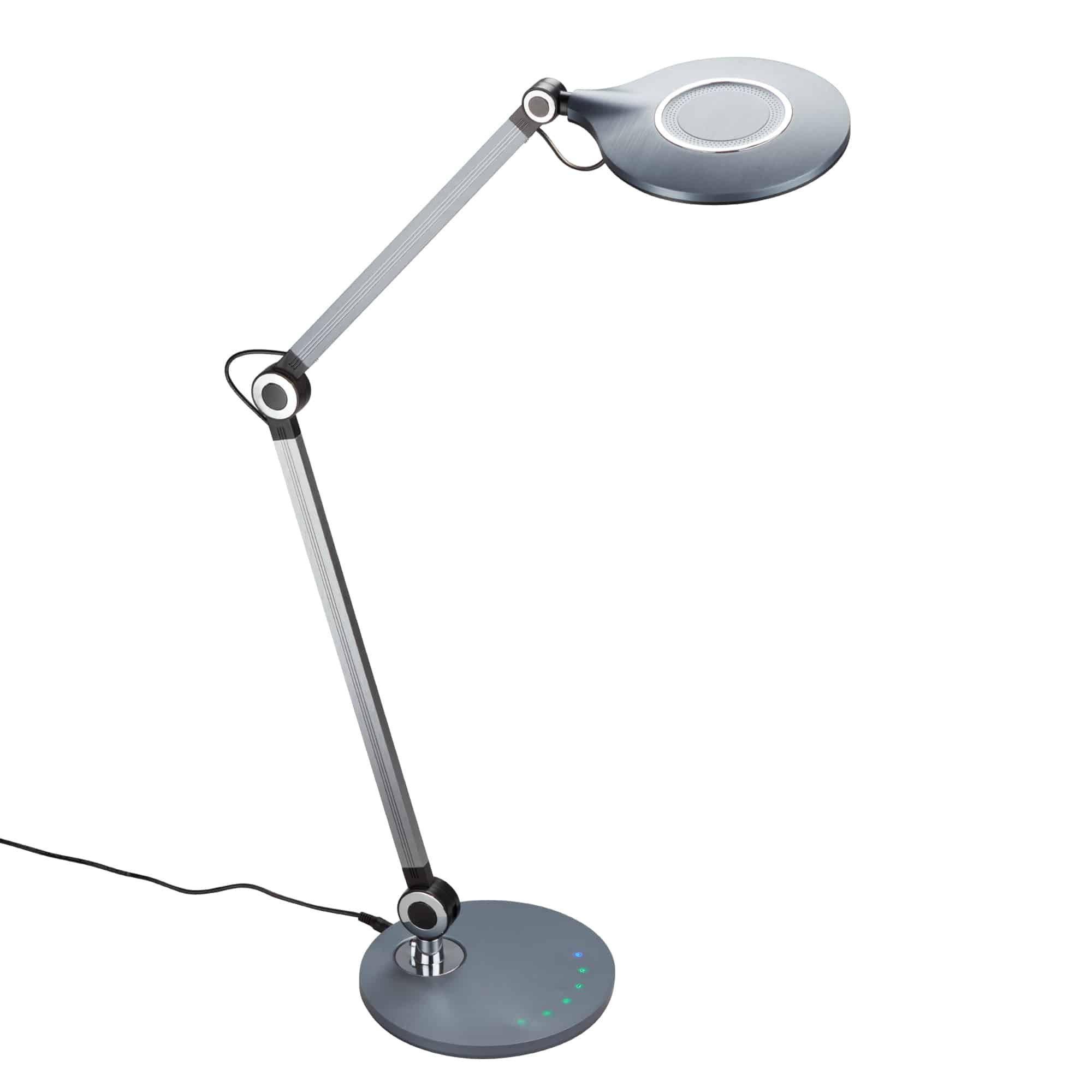 Levně BRILO 7027-015 CCT LED stolní lampa na psací stůl, pr. 20 cm, 9 W, antracit - BRILO