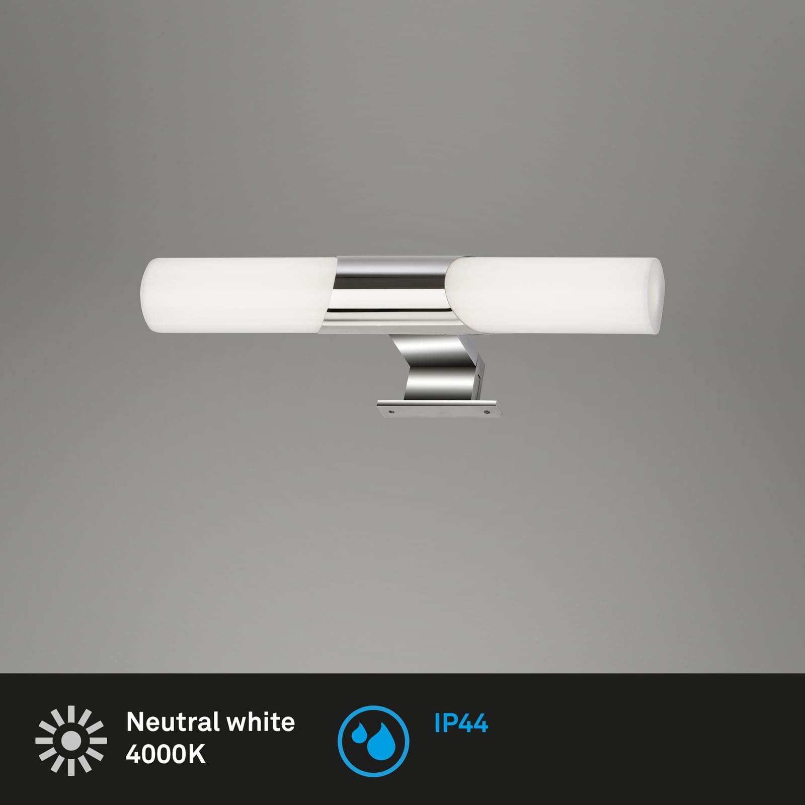 BRI 2113-018 LED koupelnové svítidlo k zrcadlu, 32 cm, LED modul, 7W, 800 lm, chrom - BRILONER (obrázek 2)