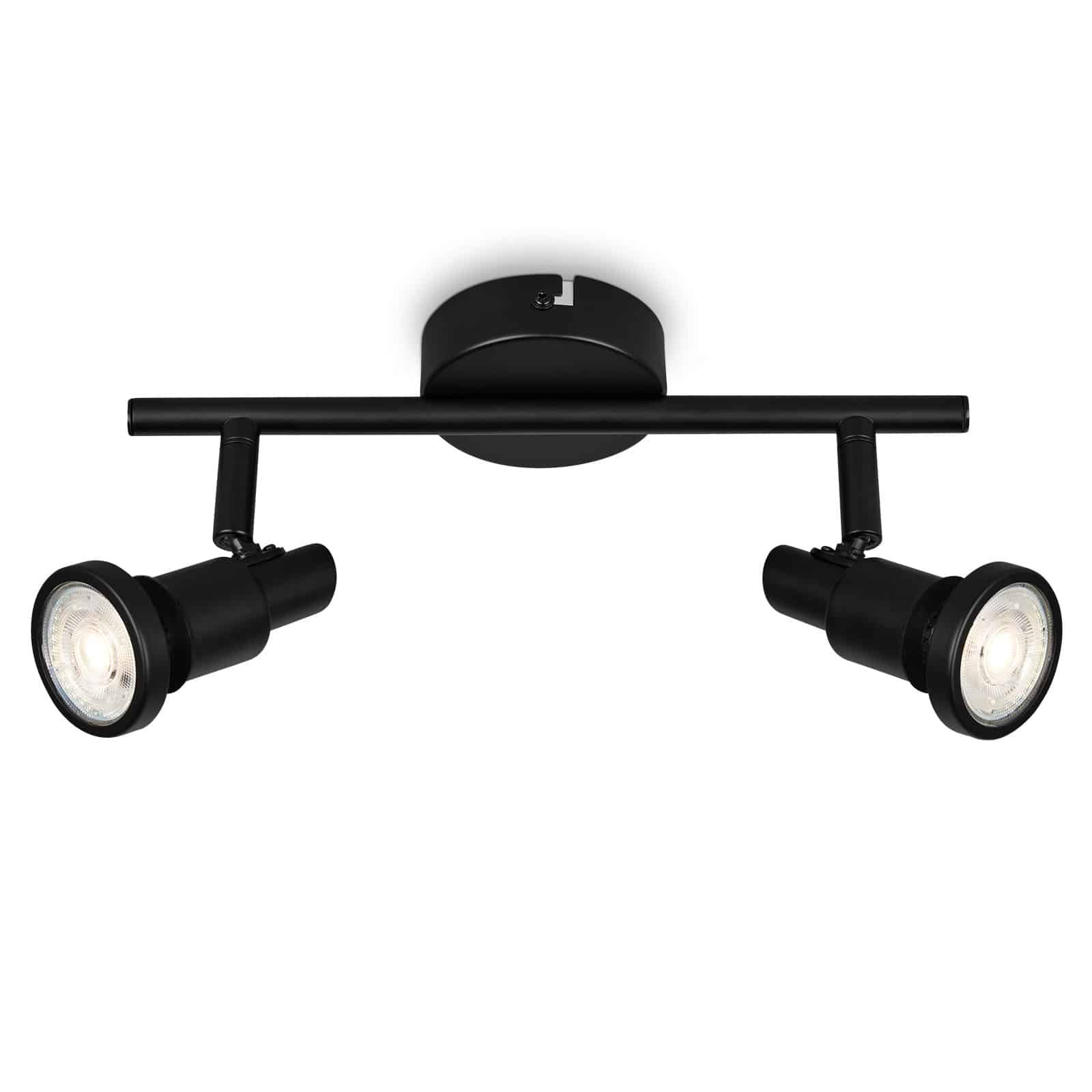 BRI 2992-025 LED bodové svítidlo 27,5 cm 2xGU10 4,8W 400lm černá - BRILONER