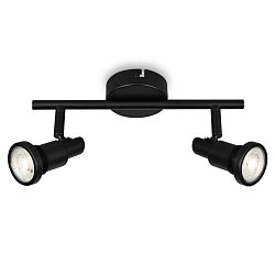 Obrázek pro produkt LED bodové svítidlo 27,5 cm 2xGU10 4,8W 400lm černá (starý kód: BRI 2992-025) - BRILONER