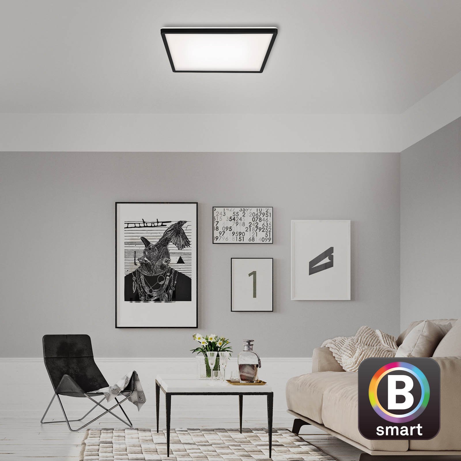 BRILO 7060-015 CCT svítidlo LED panel, 42 cm, 22 W, 3000 lm, černá - BRILO (obrázek 7)