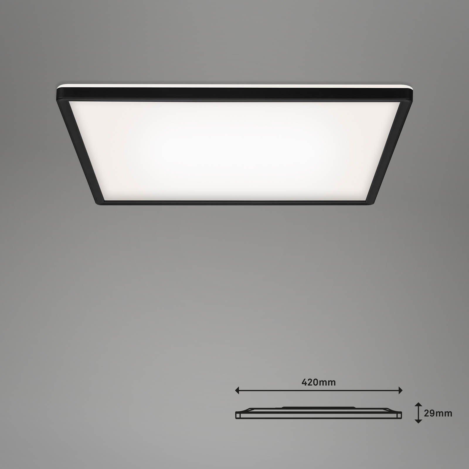 BRILO 7060-015 CCT svítidlo LED panel, 42 cm, 22 W, 3000 lm, černá - BRILO (obrázek 9)