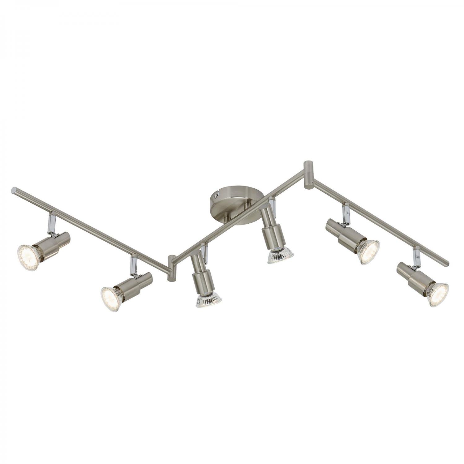 BRILO 2991-062B Bodové svítidlo 120 cm 6xGU10 18W 1500lm matný nikl - BRILO