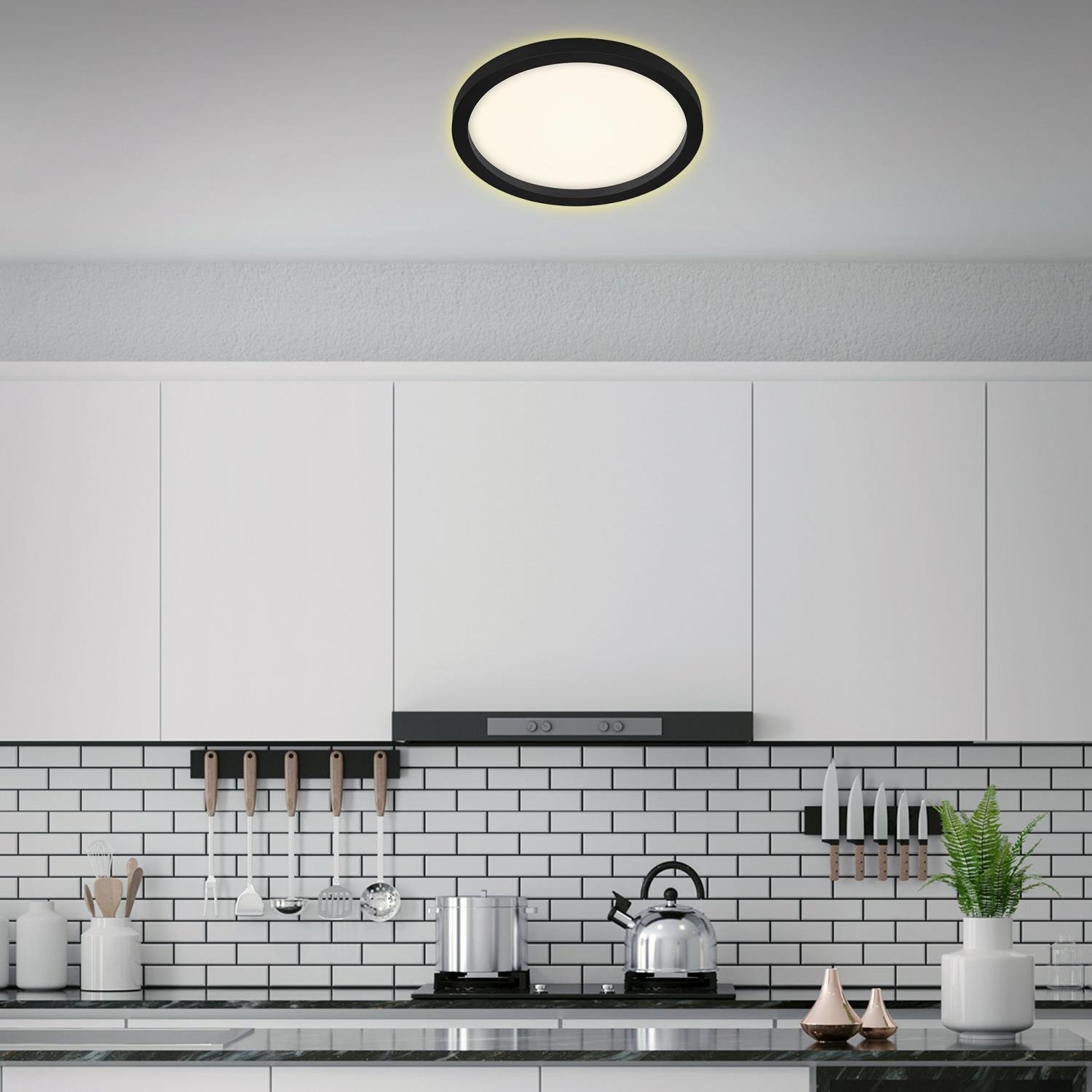 BRI 7361-015 LED stropní svítidlo, pr. 29,7 cm, 18 W, černá - BRILONER (obrázek 2)