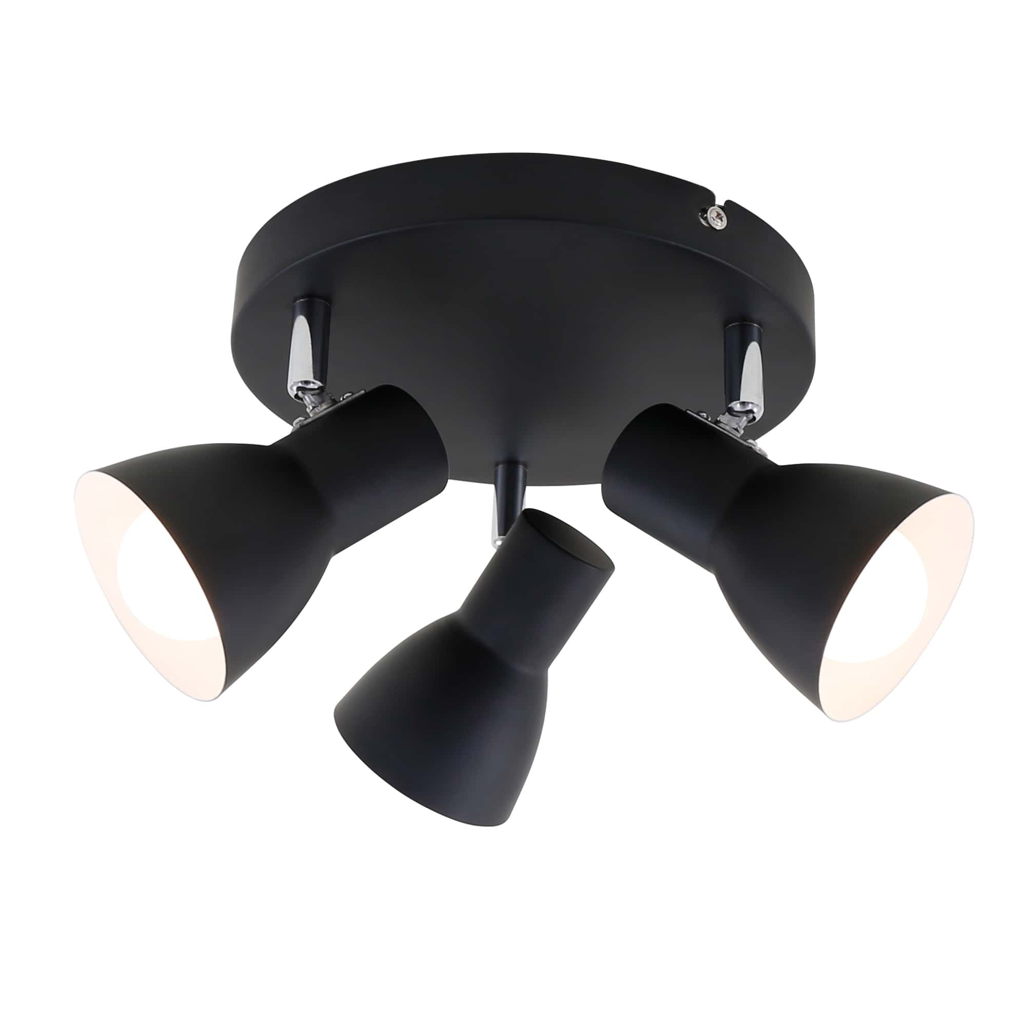 BRI 2860-035 Bodové svítidlo pr. 21 cm 3x E14 25W černá - BRILONER
