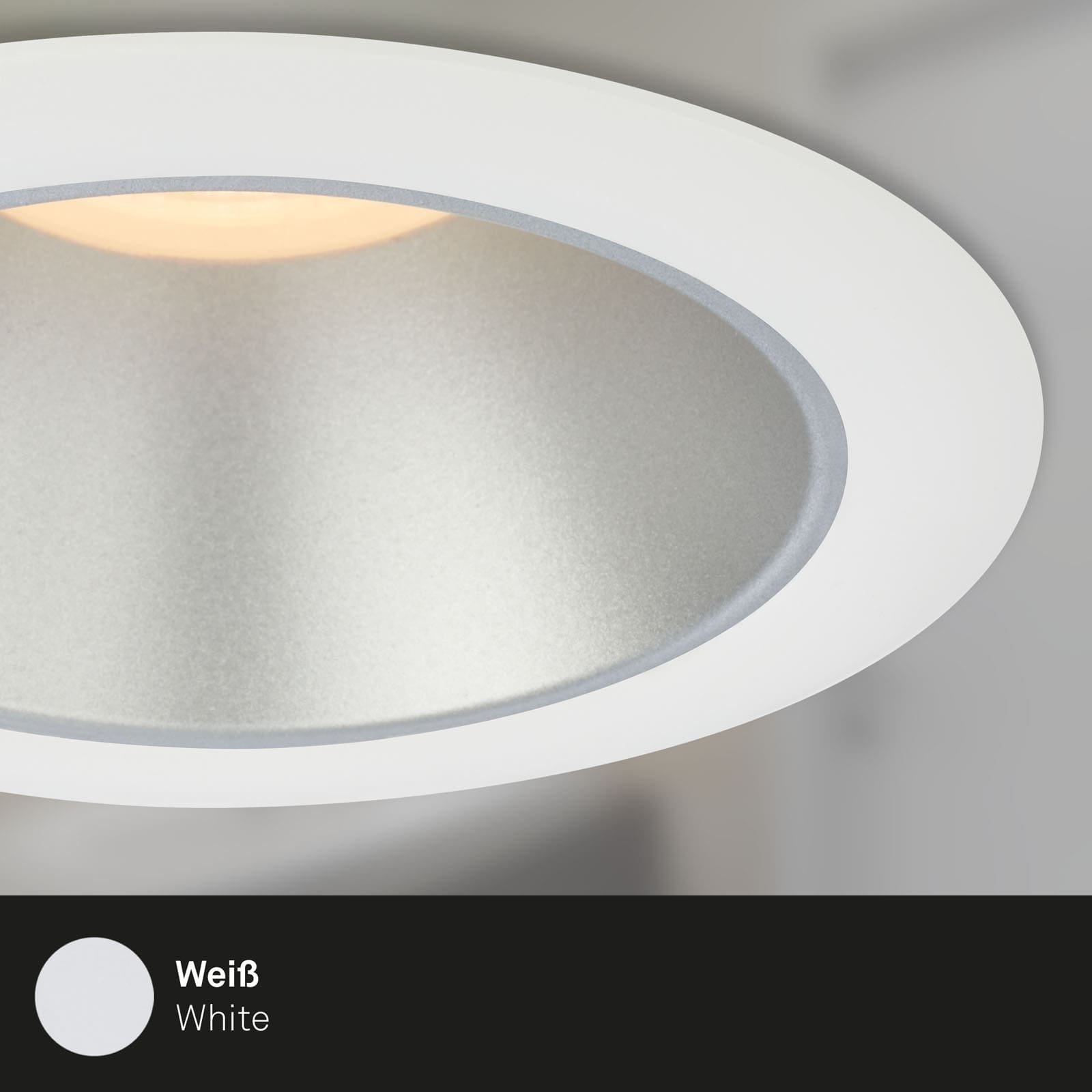 BRI 7041-036 LED vestavná svítidla sada, pr.9,5 cm, 3x LED, 4,9 W, 480 lm, bílé-stříbrná - BRILONER (obrázek 5)