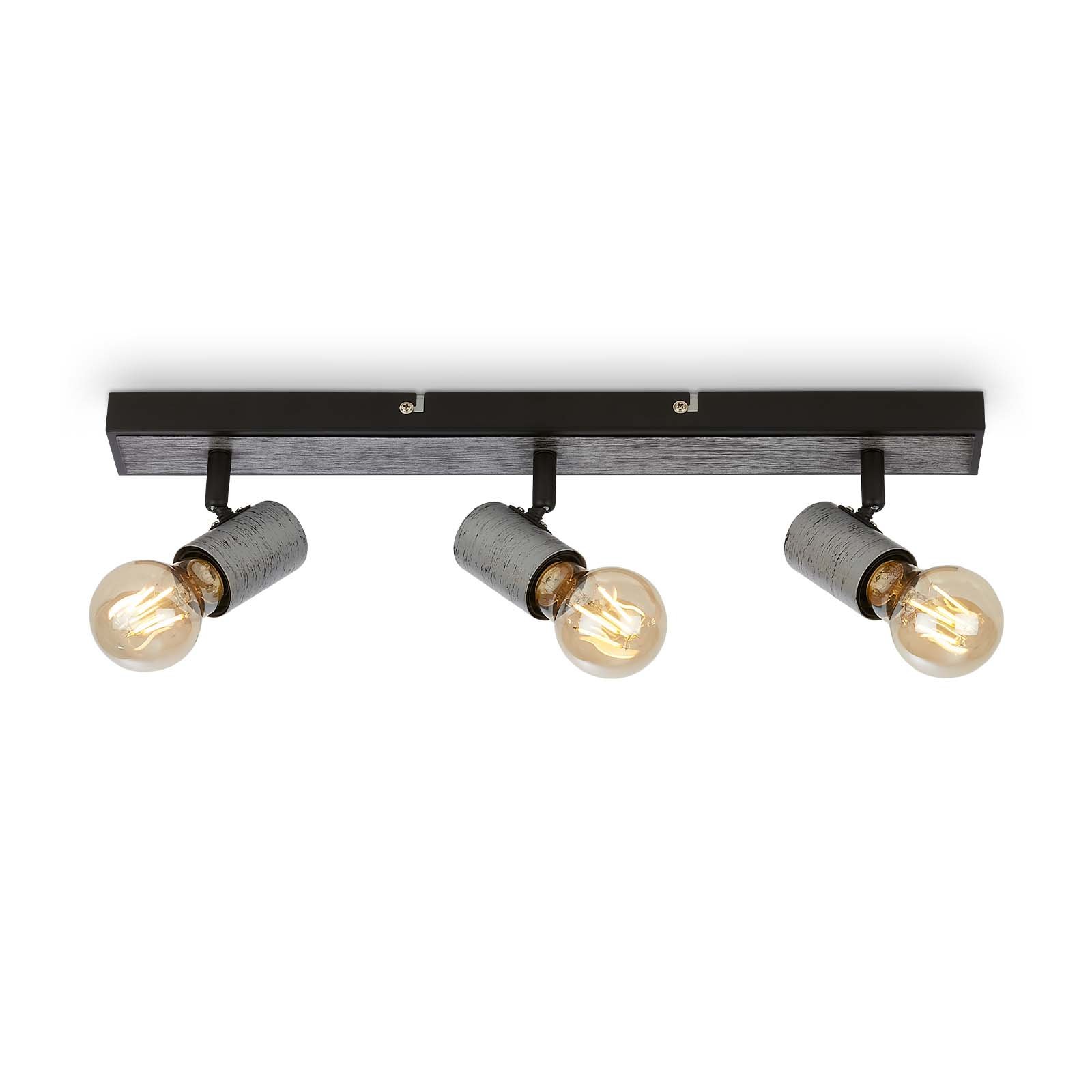 BRI 2222-034 Bodové svítidlo 48 cm 3x E27 max. 60W antická stříbrná - BRILONER