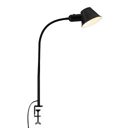 Obrázek pro produkt Svítidlo se svorkou, pr.14 cm, E27, černá - BRILO