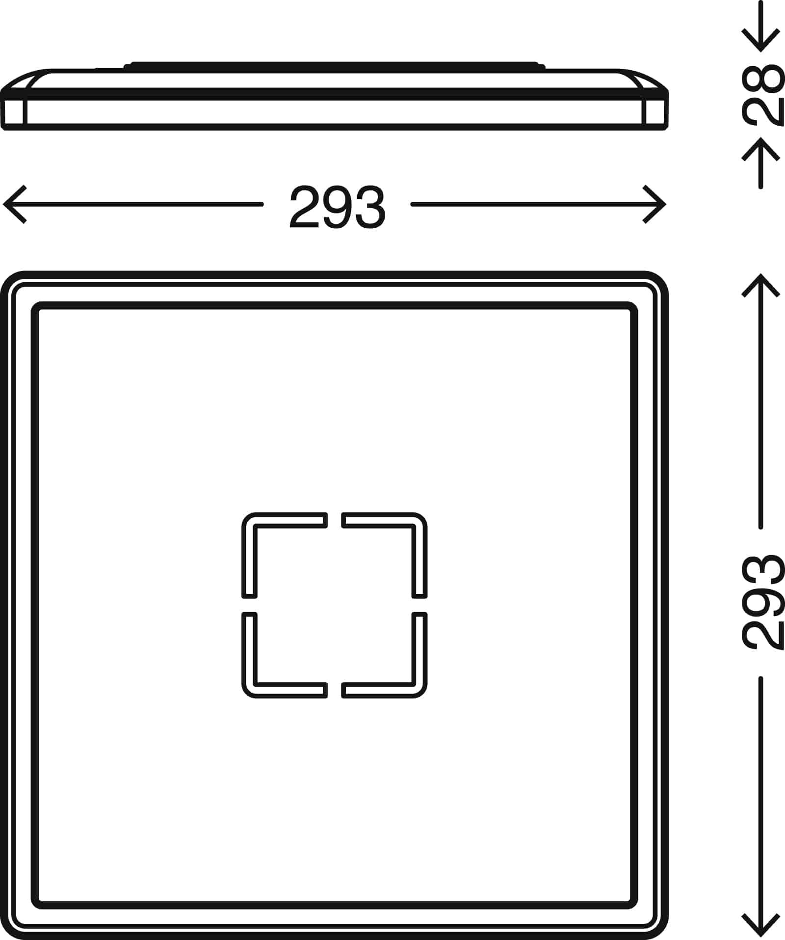BRI 3390-015 Slim svítidlo LED panel, 29,3 cm, 2400 lm, 18 W, černá - BRILONER (obrázek 5)