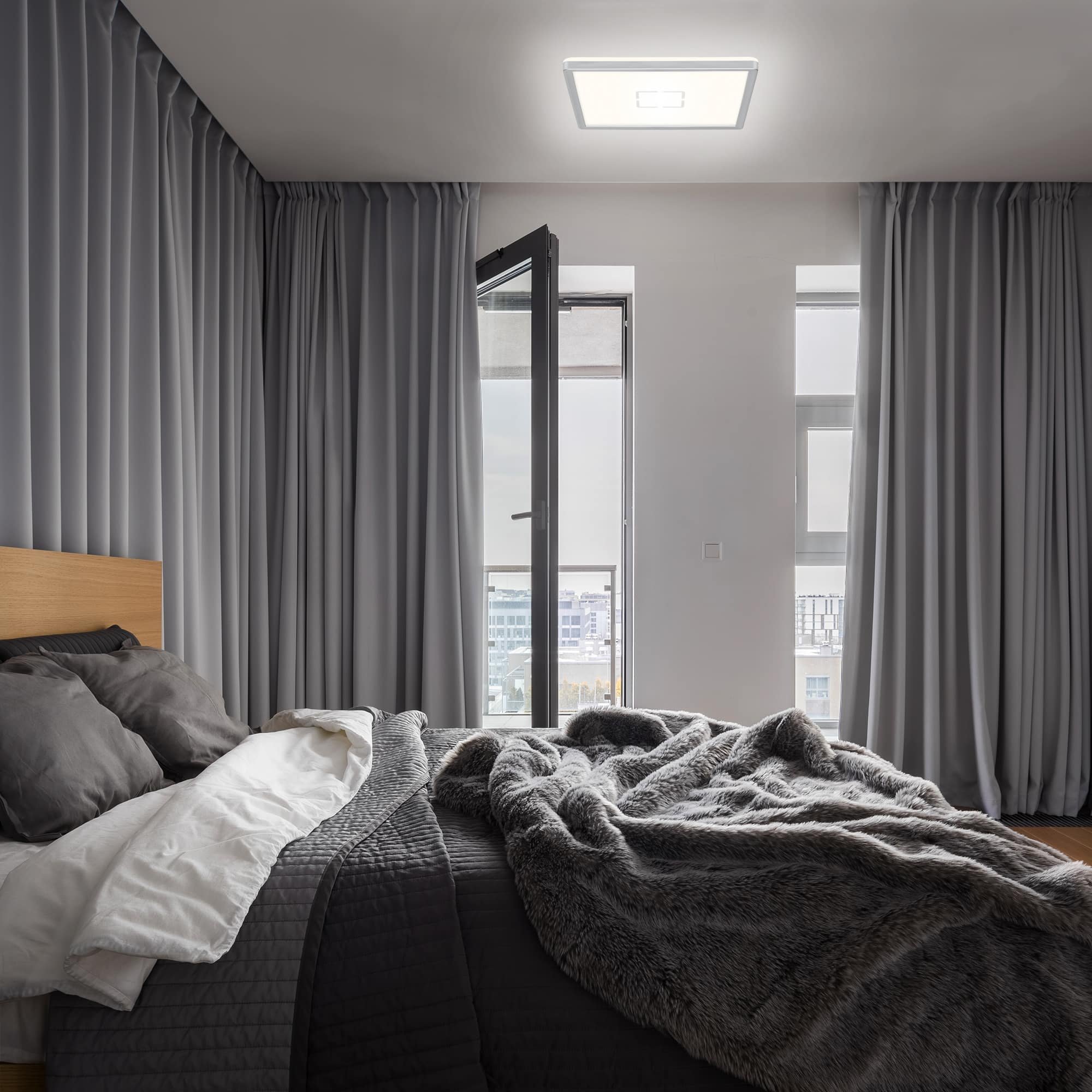 BRI 3390-014 Slim svítidlo LED panel, 29,3 cm, 2400 lm, 18 W, stříbrná - BRILONER (obrázek 3)