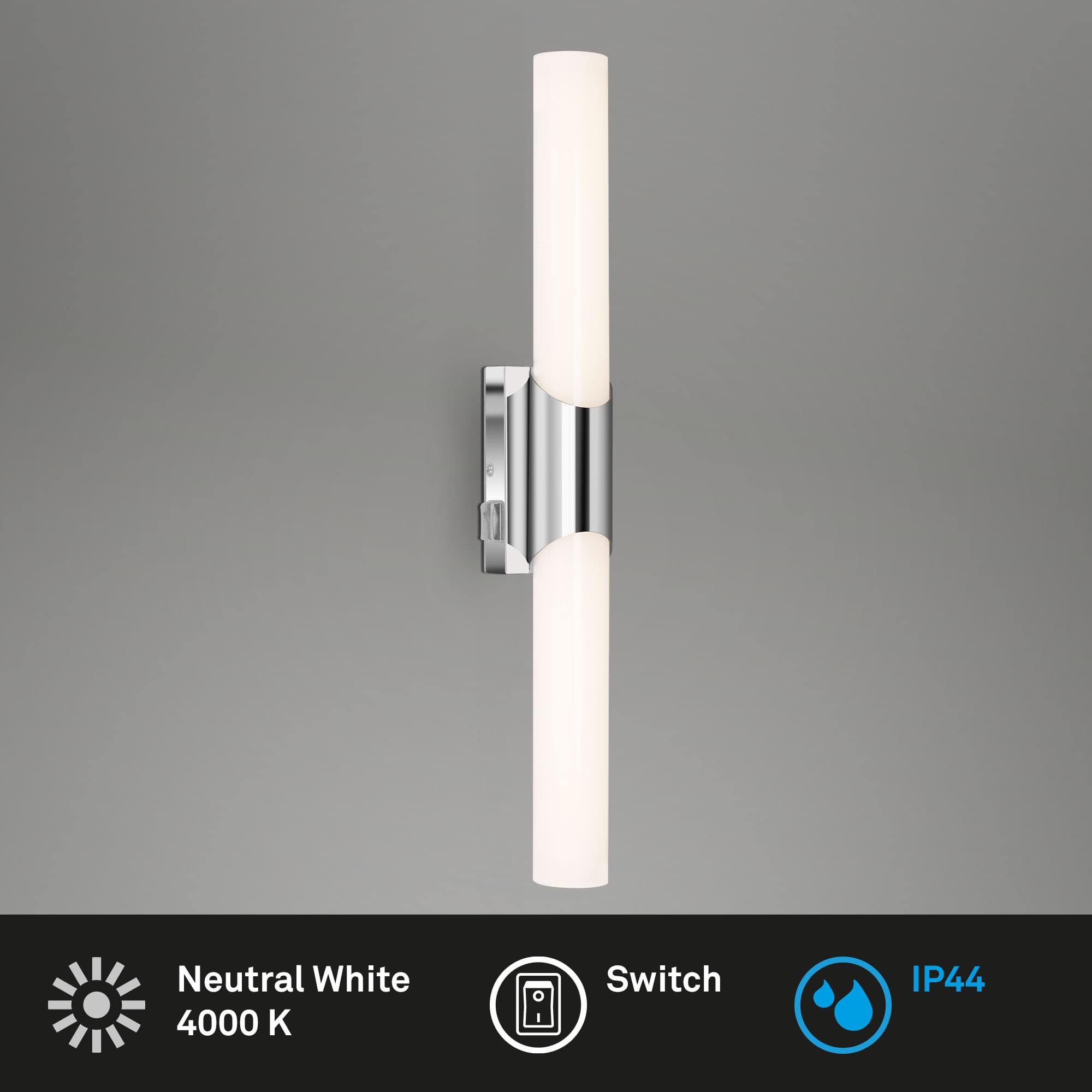 BRI 2111-118 LED nástěnné svítidlo 47 cm 11W 1300lm chrom - BRILONER (obrázek 2)