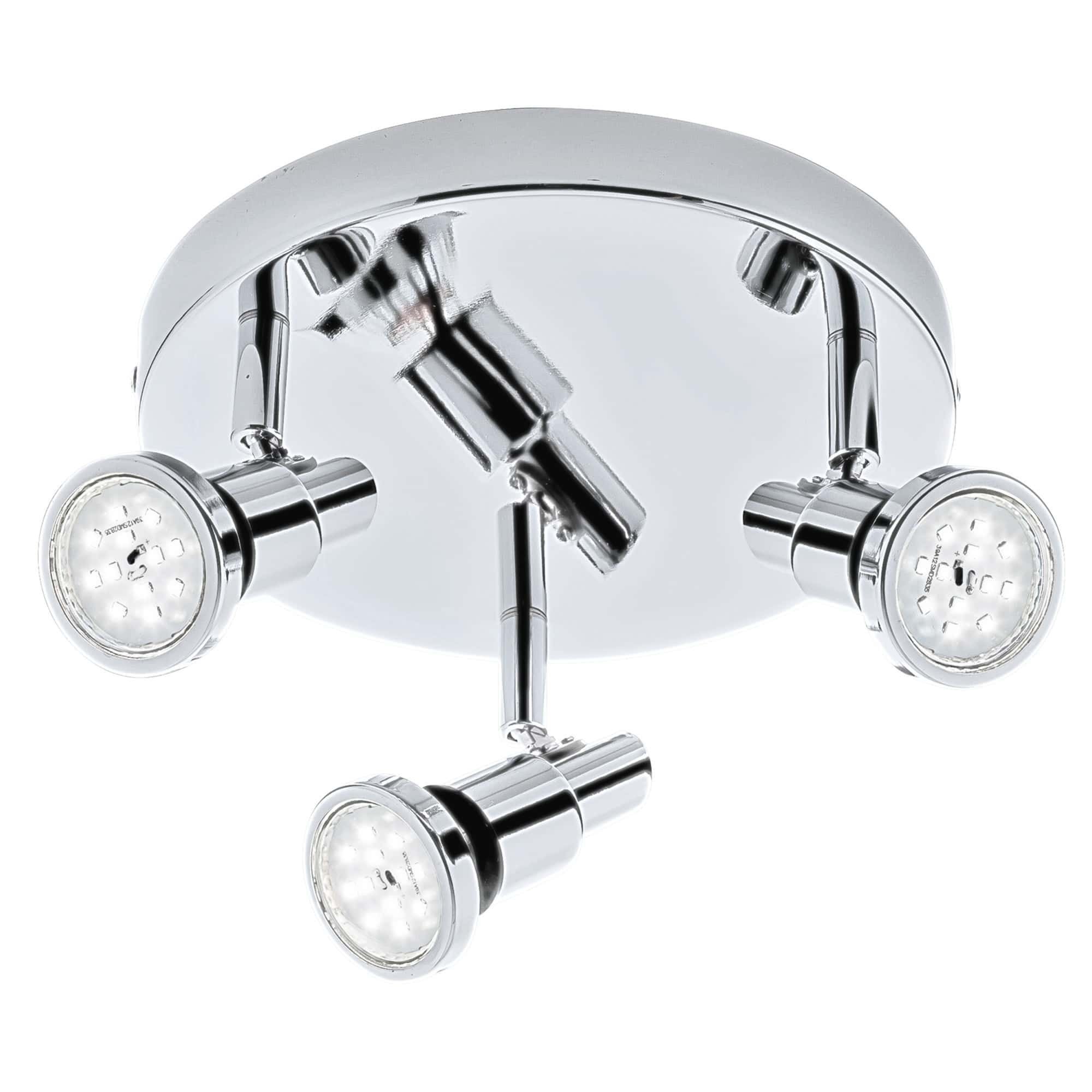 BRI 2992-038R LED bodové svítidlo pr. 21 cm 3xGU10 4,8W 400lm chrom - BRILONER