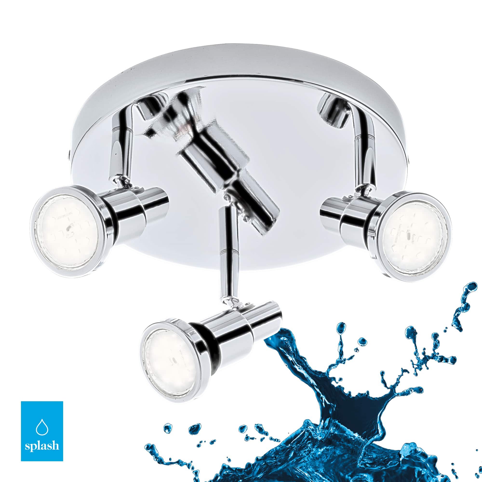 BRI 2992-038R LED bodové svítidlo pr. 21 cm 3xGU10 4,8W 400lm chrom - BRILONER (obrázek 3)
