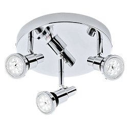 Obrázek pro produkt LED bodové svítidlo pr. 21 cm 3xGU10 4,8W 400lm chrom (starý kód: BRI 2992-038R) - BRILONER