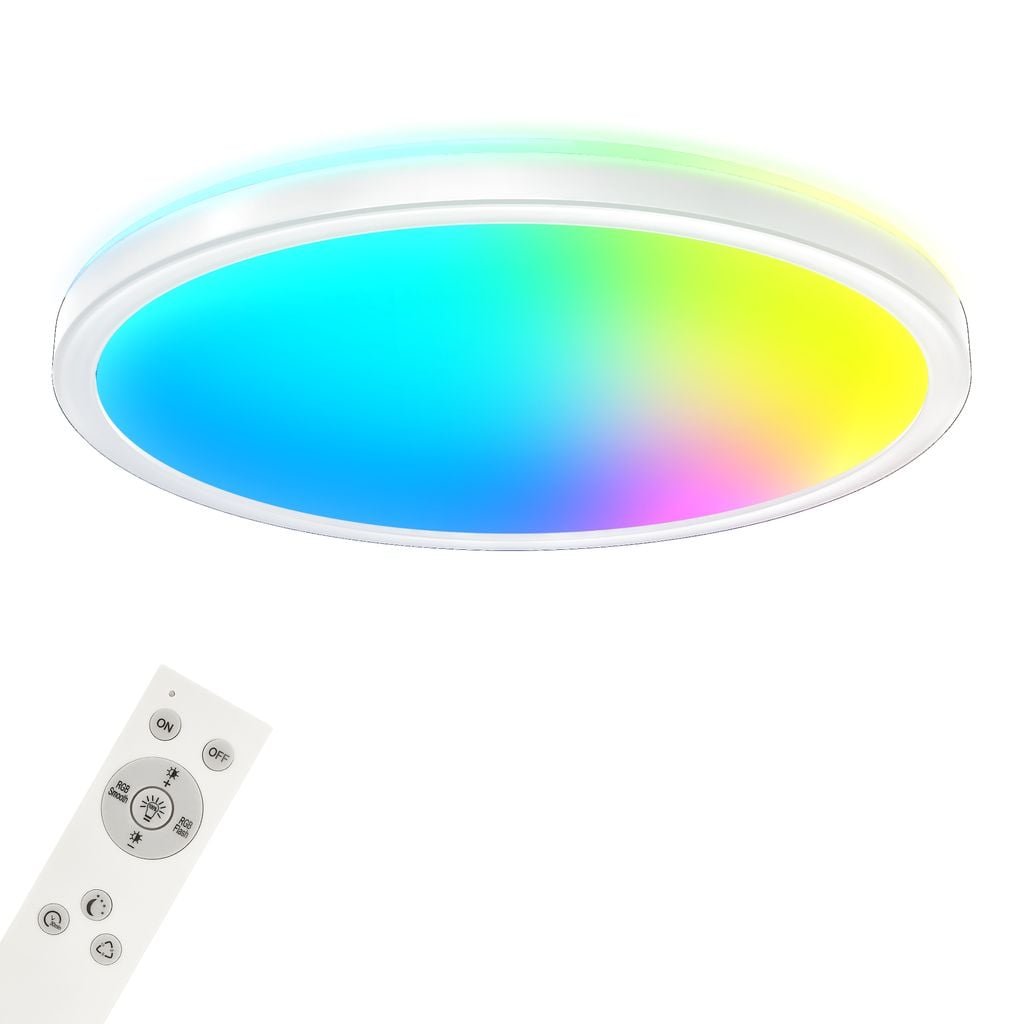 BRILO 7494-016 B smart RGB/W-svítidlo LED panel, pr. 42 cm, 22 W, 2700 lm, bílé - BRILO