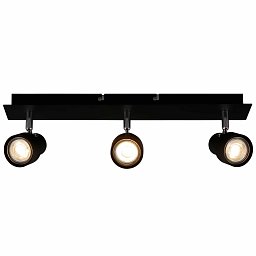 Obrázek pro produkt Bodové svítidlo 45 cm 3xGU10 15W 1380lm černá - BRILONER