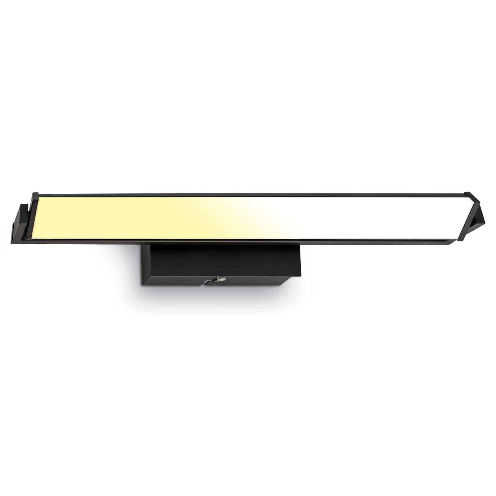 Levně BRILO 3723-015 LED nástěnné svítidlo, s CCT svítidlo LED panel, stmívatelné 52,5 cm, 15 W, černá - BRILO
