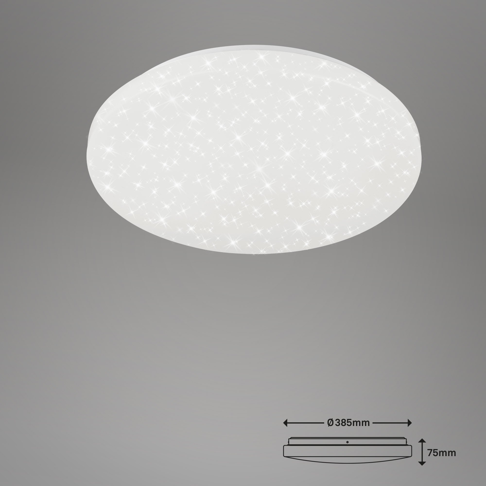 BRI 2360-016 LED hvězdné nebe stropní svítidlo pr. 38,5 cm 18W 2200lm bílé - BRILONER (obrázek 4)