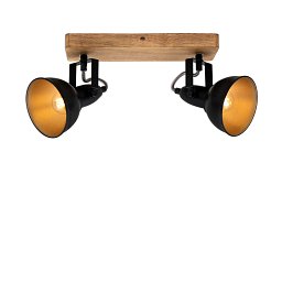 Obrázek pro produkt Bodové svítidlo 28 cm 2x E14 25W černá - BRILONER