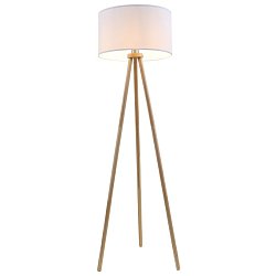 Obrázek pro produkt Textilní stojací svítidlo pr. 45,5 cm 1x E27 60W bílé (starý kód: BRILO 1379-016) - BRILO