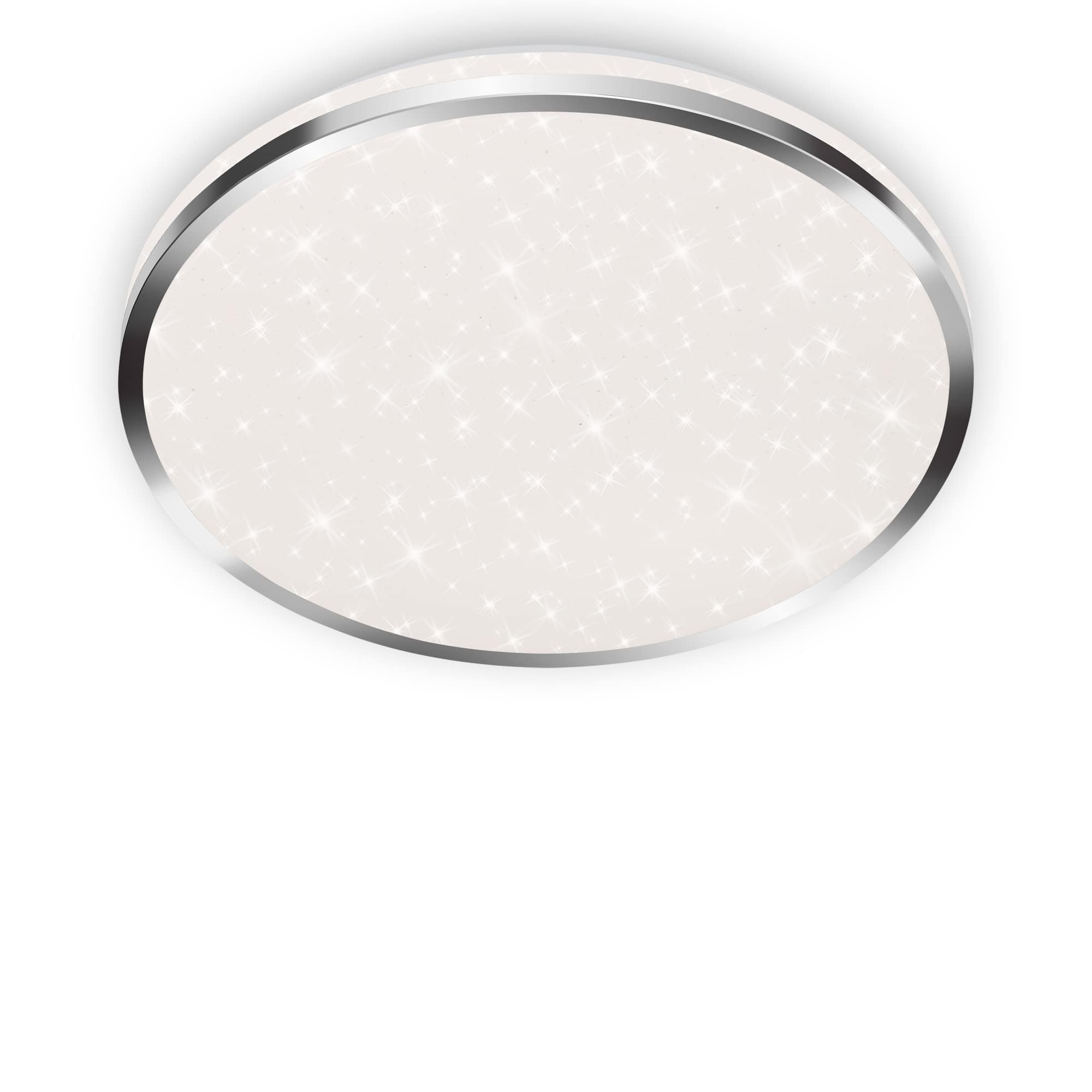 BRI 3403-118 LED stropní svítidlo hvězdné nebe, pr. 33 cm, 18 W, chrom - BRILONER