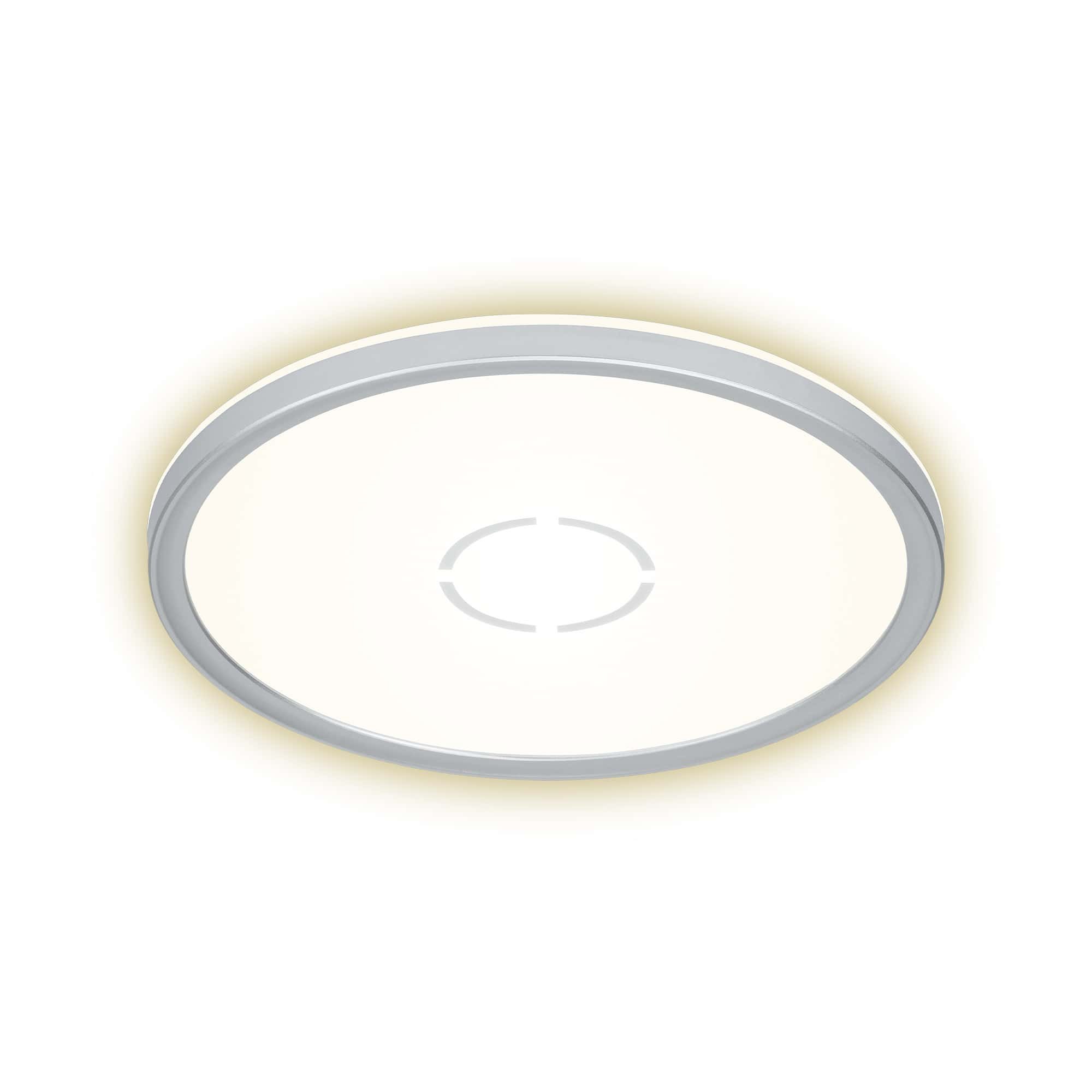 BRI 3391-014 Slim svítidlo LED panel, pr. 29,3 cm, 2400 lm, 18 W, stříbrná - BRILONER
