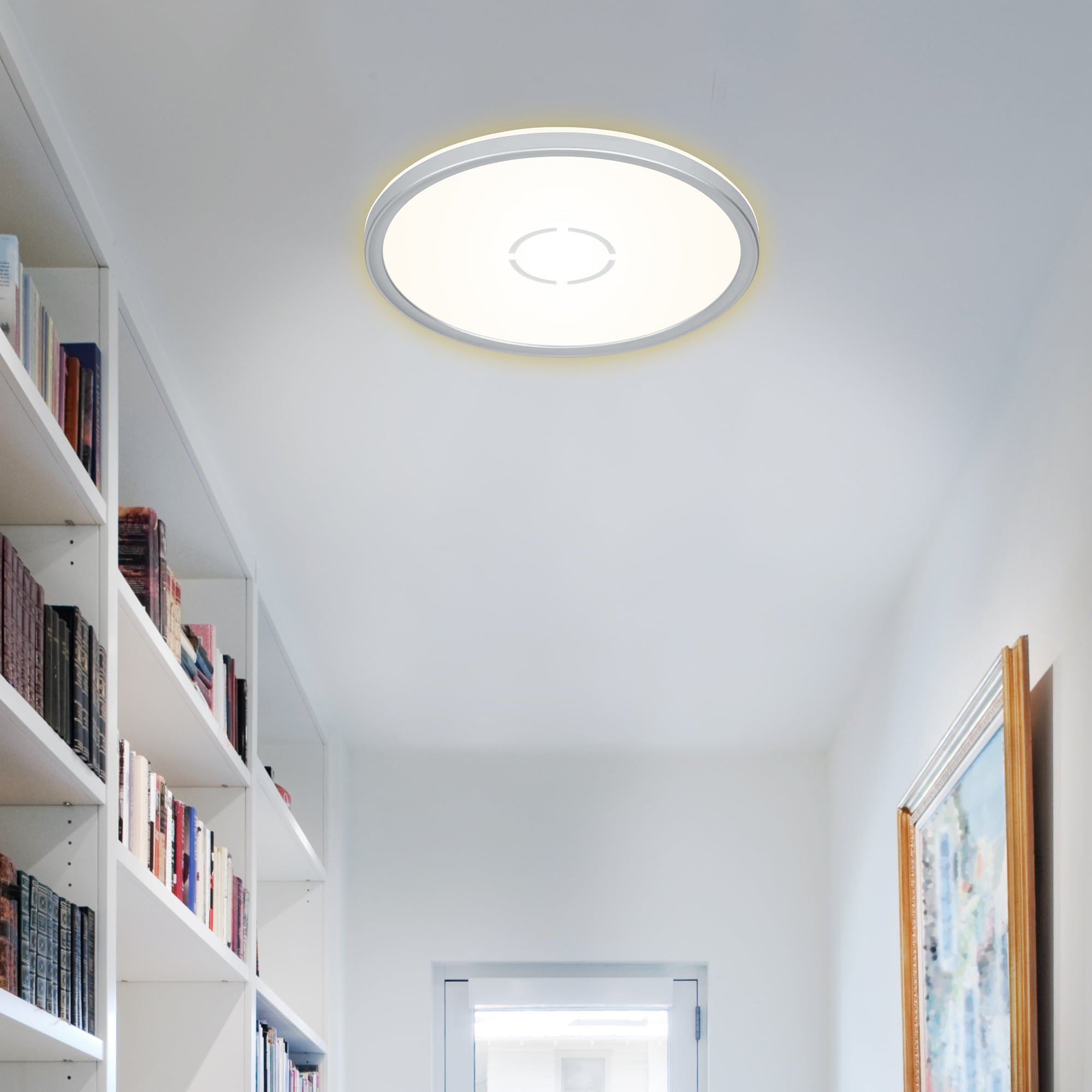 BRI 3391-014 Slim svítidlo LED panel, pr. 29,3 cm, 2400 lm, 18 W, stříbrná - BRILONER (obrázek 3)