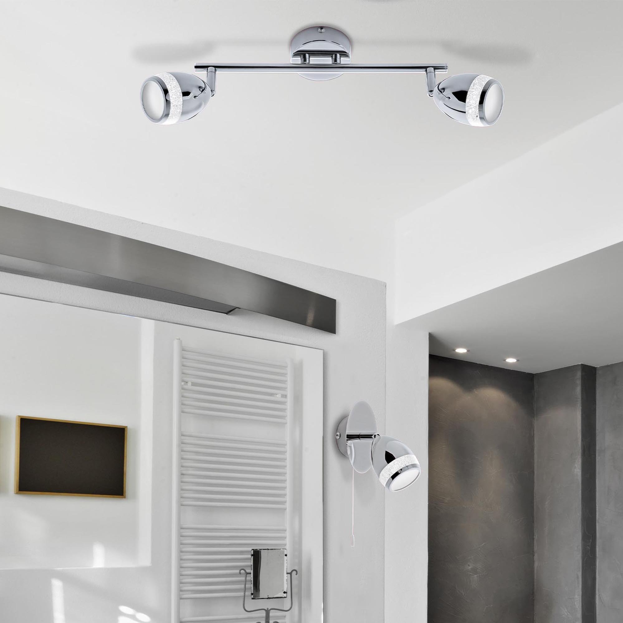 BRI 2995-028 LED bodové svítidlo 32,4 cm 2x4W 350lm chrom - BRILONER (obrázek 4)