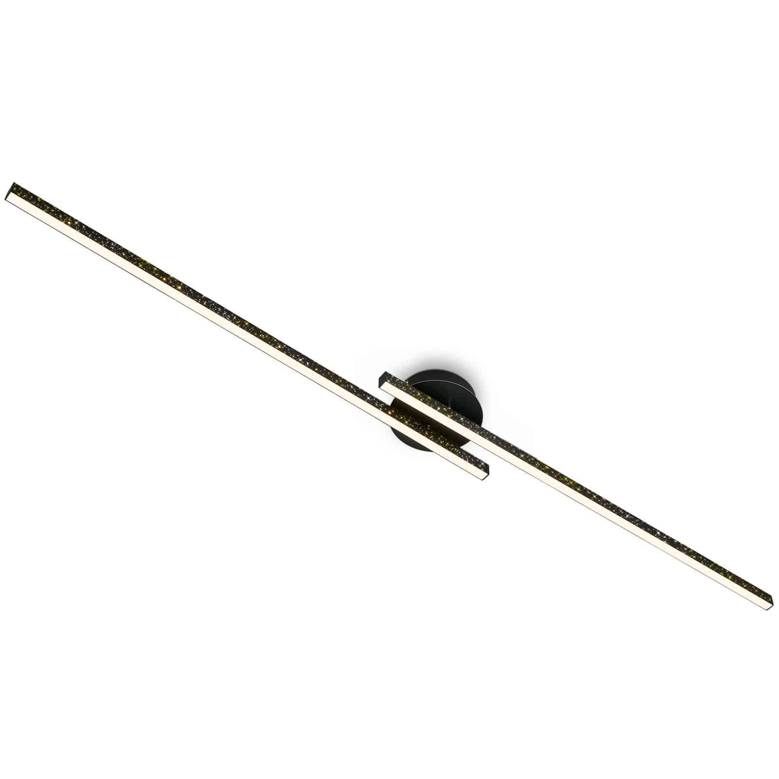Levně BRILO 3717-025 LED nástěnné a stropní svítidlo, 135 cm, 24 W, 1400 lm, černá - BRILO