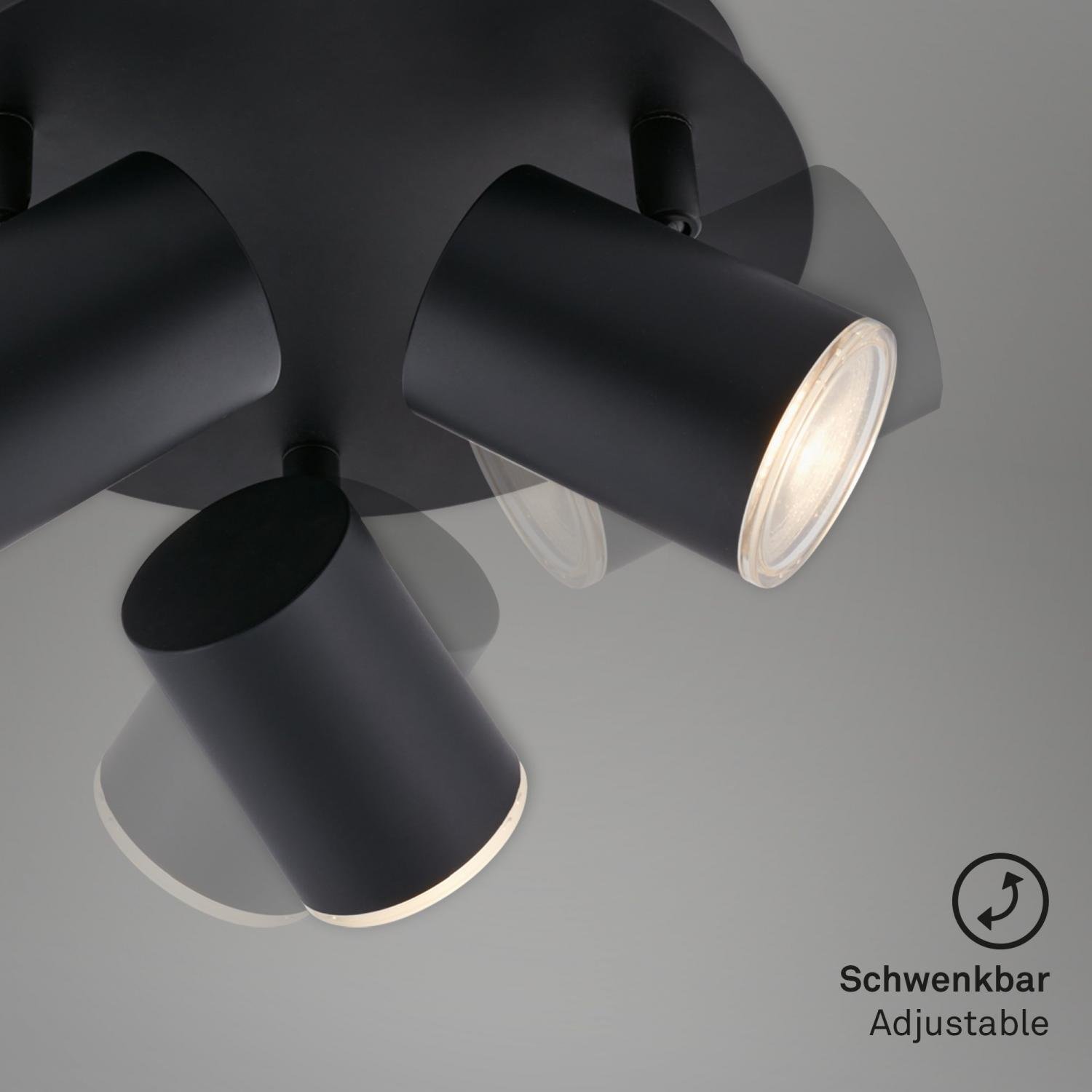 BRI 2731-035 LED bodové svítidlo pr. 21 cm 3xGU10 max. 5W černá - BRILONER (obrázek 2)