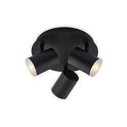 Obrázek pro produkt LED bodové svítidlo pr. 21 cm 3xGU10 max. 5W černá (starý kód: BRI 2731-035) - BRILONER