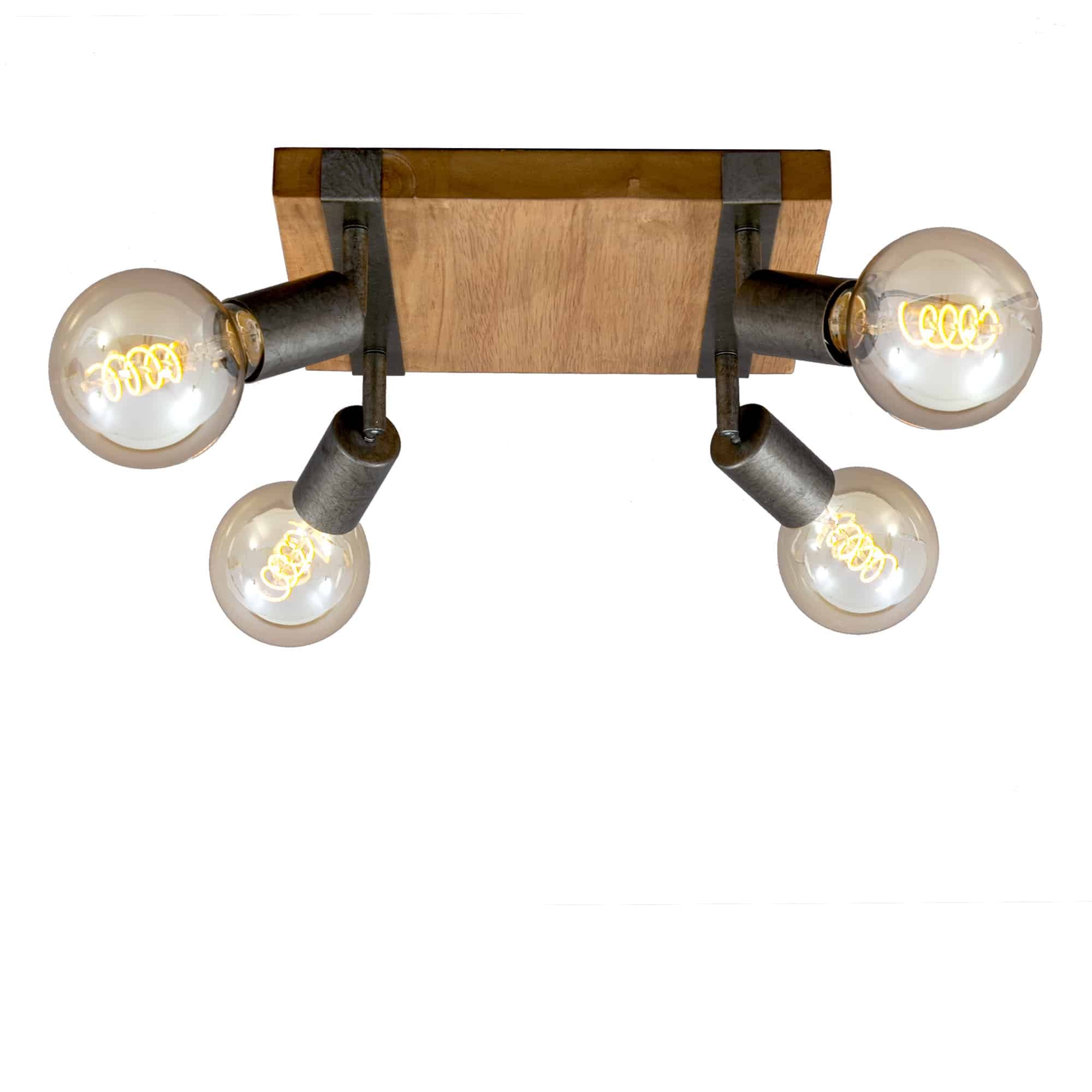 BRILO 2900-041 Bodové svítidlo 28 cm 4x E27 25W šedá - BRILO