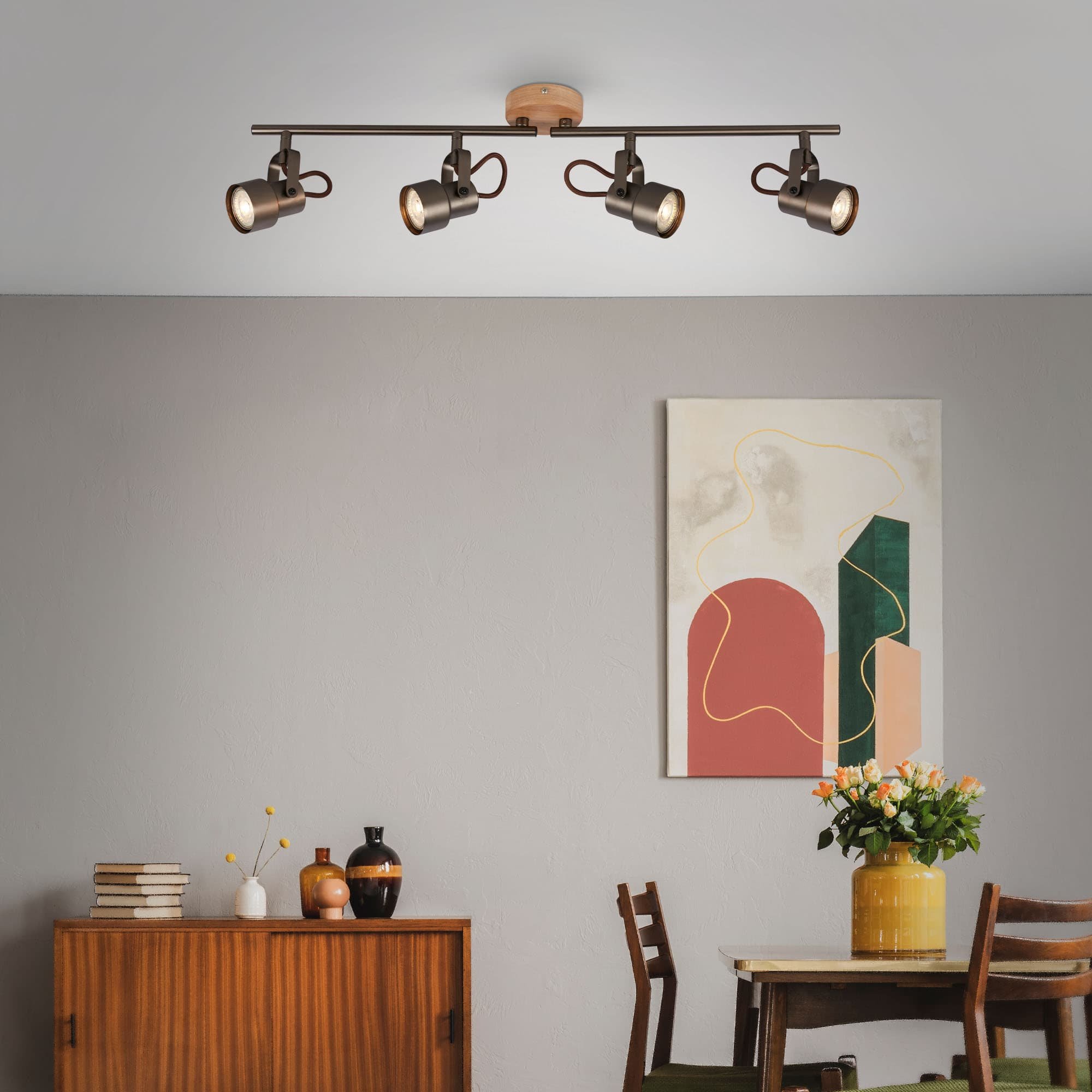 BRILO 2872-045 Bodové svítidlo 68,4 cm 4xGU10 20W 1840lm antická šedá - BRILO (obrázek 4)