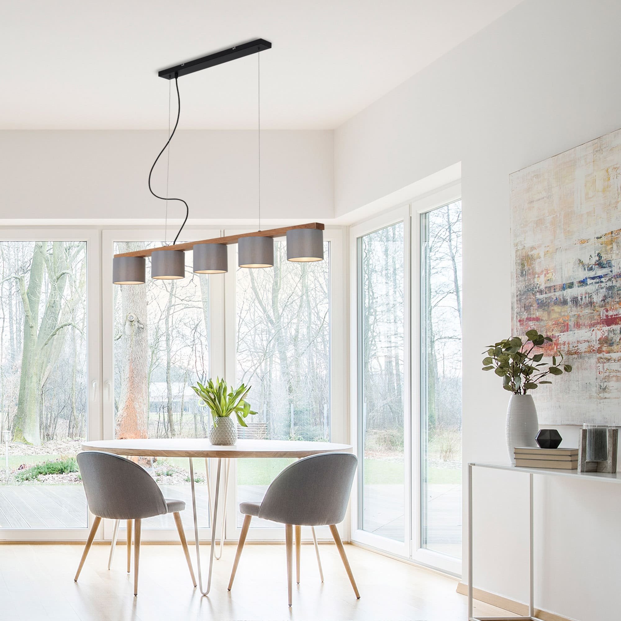 BRI 4075-054 Závěsné svítidlo, 110 cm, max. 25 W, šedá - BRILONER (obrázek 4)