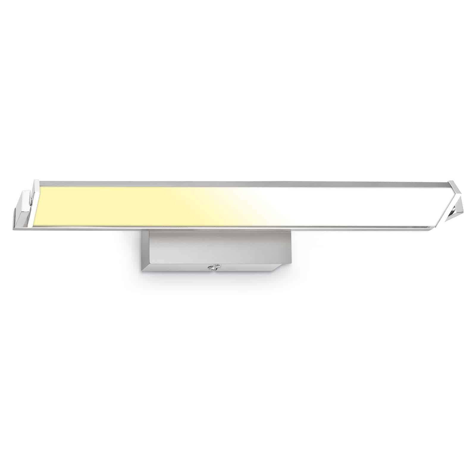 Levně BRILO 3723-012 LED nástěnné svítidlo, s CCT svítidlo LED panel, stmívatelné 52,5 cm, 15 W, matný nikl-chrom - BRILO