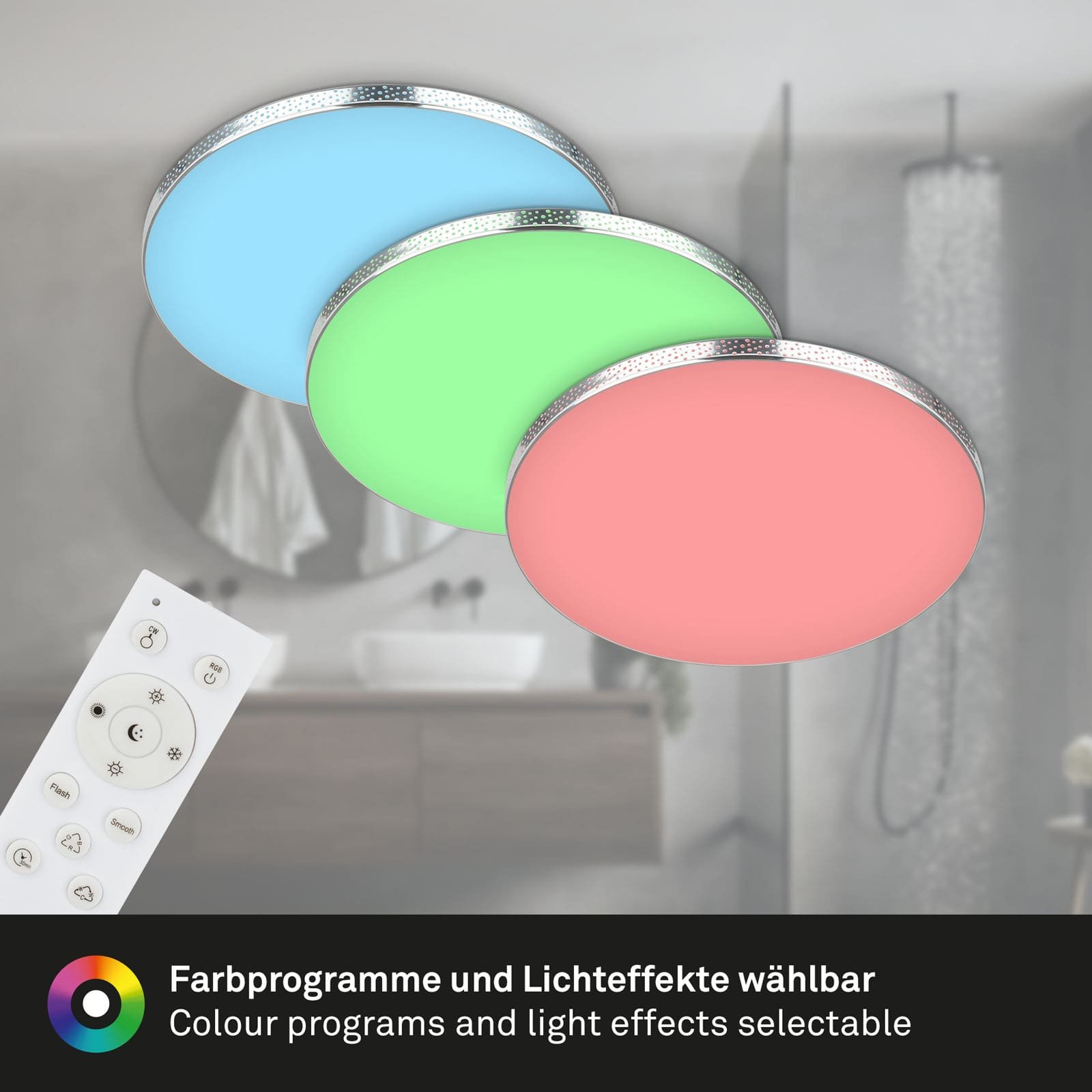 BRILO 3679-118 RGB-CCT LED stropní svítidlo, pr. 45,5 cm, 24W, 2700 lm, chrom - BRILO (obrázek 6)