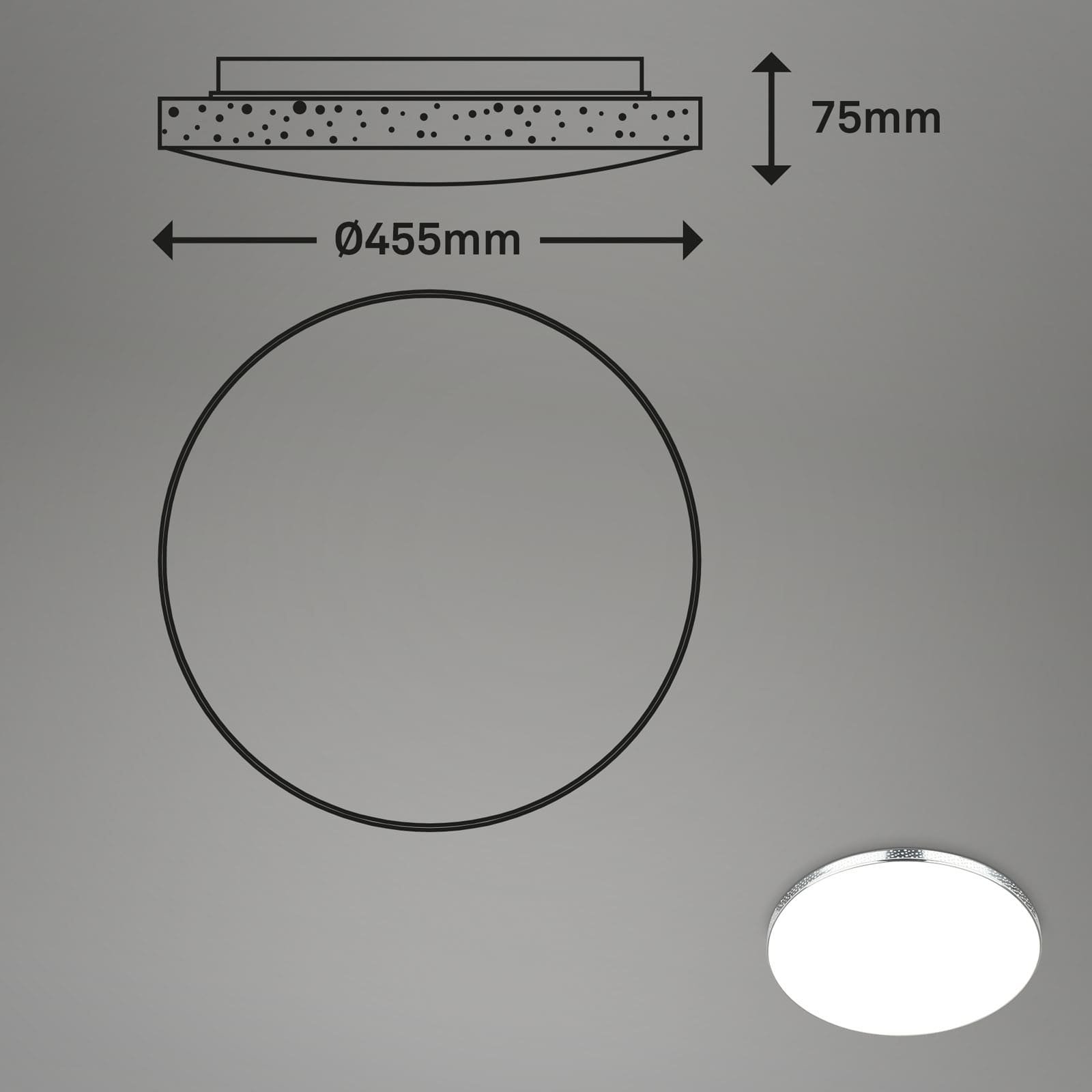 BRILO 3679-118 RGB-CCT LED stropní svítidlo, pr. 45,5 cm, 24W, 2700 lm, chrom - BRILO (obrázek 10)