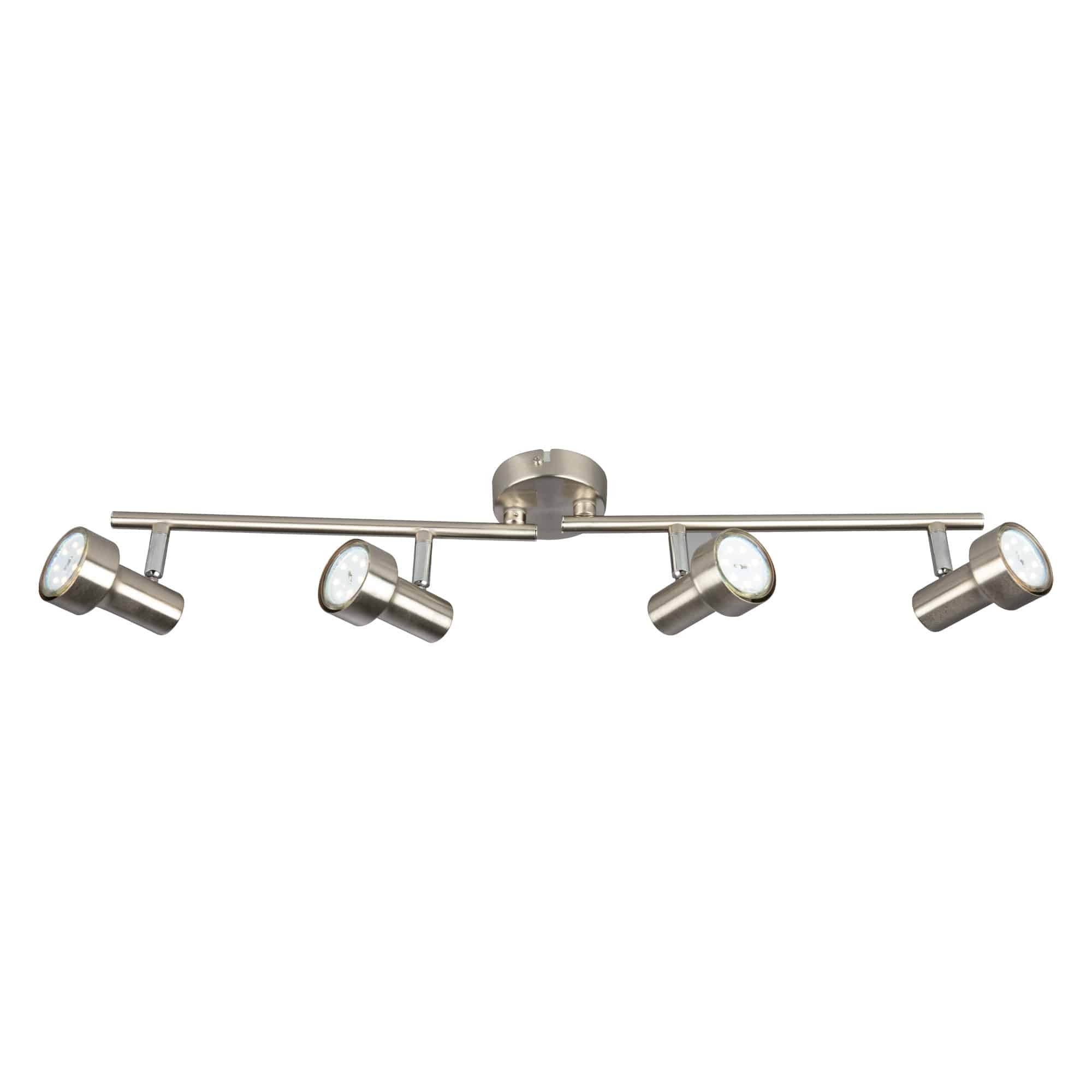 BRI 2843-042 Bodové svítidlo 60,4 cm 4xGU10 12W 1000lm matný nikl - BRILONER
