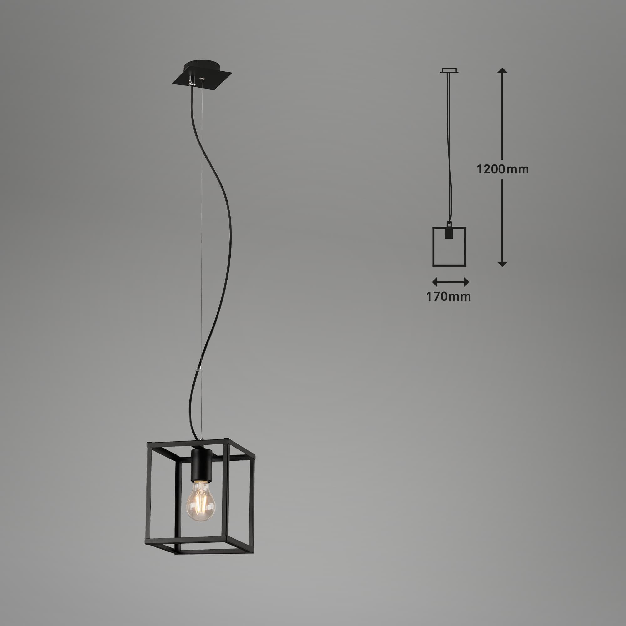 BRI 4020-015 Závěsné svítidlo, 120 cm, max. 40 W, černá - BRILONER (obrázek 7)