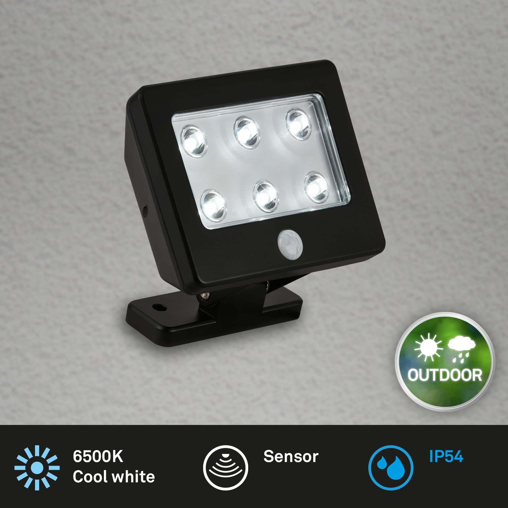 BRI 2276-065 LED venkovní svítidlo s čidlem 12 cm 6x0,06W 7lm černá - BRILONER (obrázek 2)