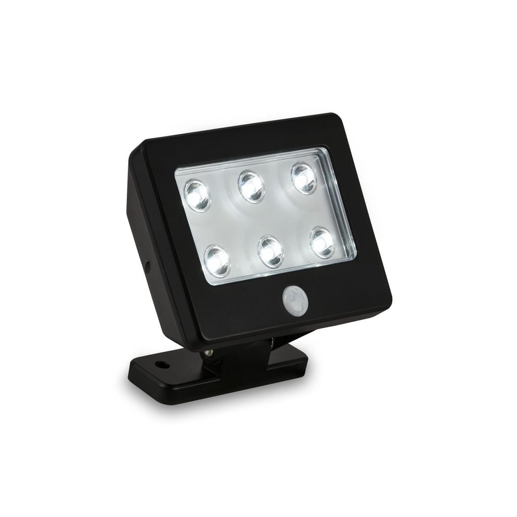 BRI 2276-065 LED venkovní svítidlo s čidlem 12 cm 6x0,06W 7lm černá - BRILONER