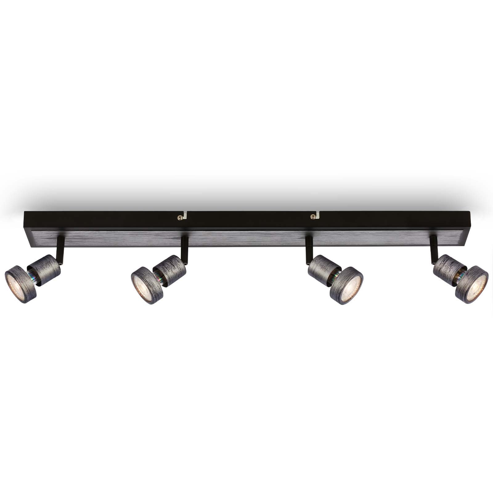 BRI 2927-044 LED bodové svítidlo, 64 cm, 4x GU10, 4,9 W, 460 lm, antická stříbrná - BRILONER (obrázek 3)