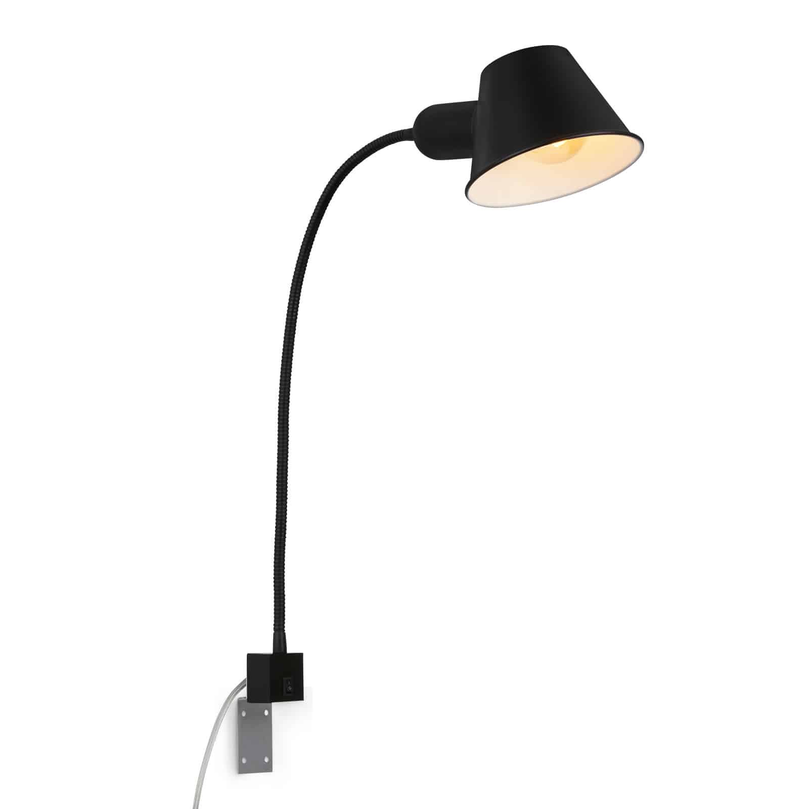 BRI 2079-015 Noční lampička pr. 14 cm 1x E27 10W černá - BRILONER