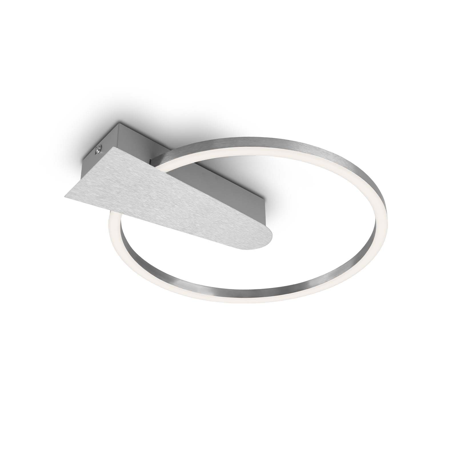 BRI 3542-018 LED stropní svítidlo, pr. 29,5 cm, 12 W, hliník-chrom - BRILONER