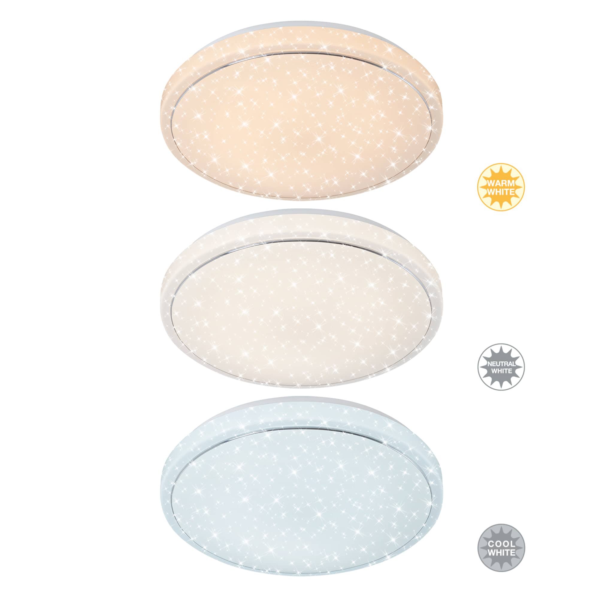 BRILO 3345-016 LED stropní svítidlo hvězdné nebe, pr. 56 cm, 48 W, bílé - BRILO (obrázek 5)