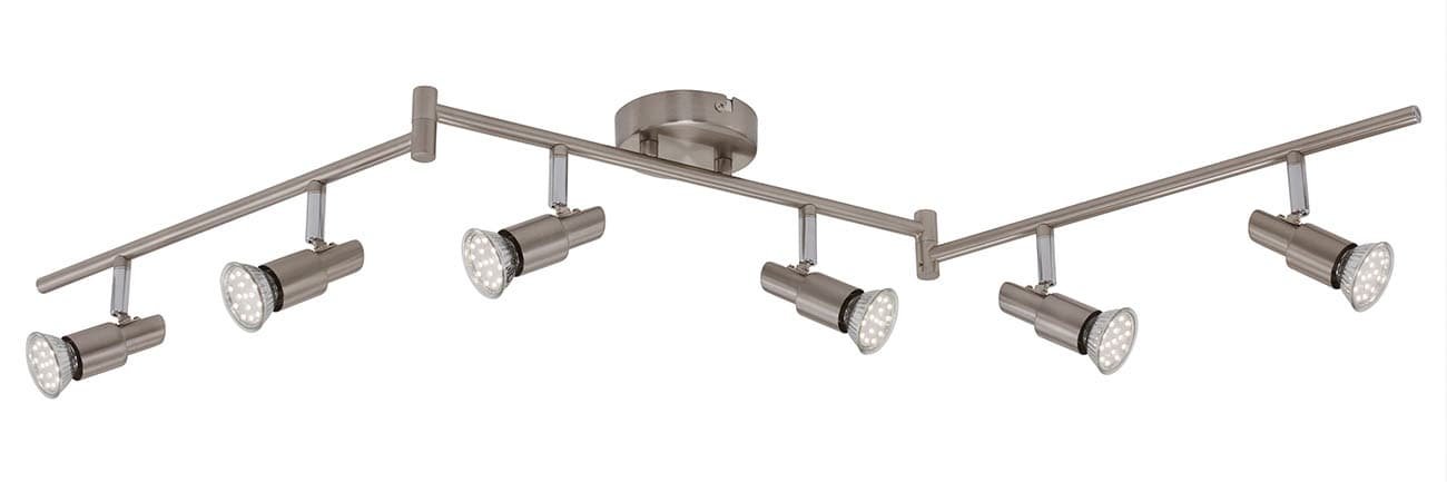 BRI 2907-062 Bodové svítidlo 120 cm 6xGU10 18W 1680lm matný nikl - BRILONER