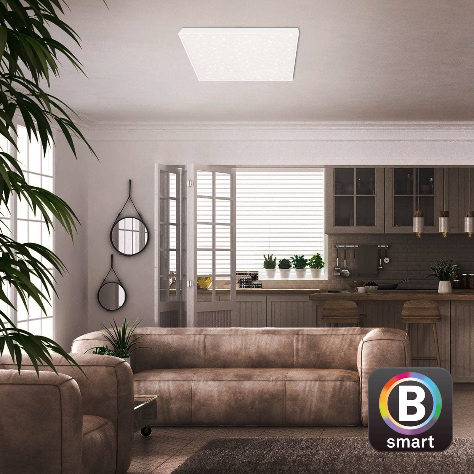 BRILO 7382-016 Hvězdné nebe CCT svítidlo LED panel, 45cm, 24 W, 2500 lm, bílé - BRILO (obrázek 8)